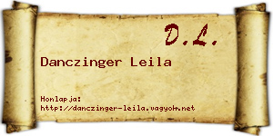 Danczinger Leila névjegykártya